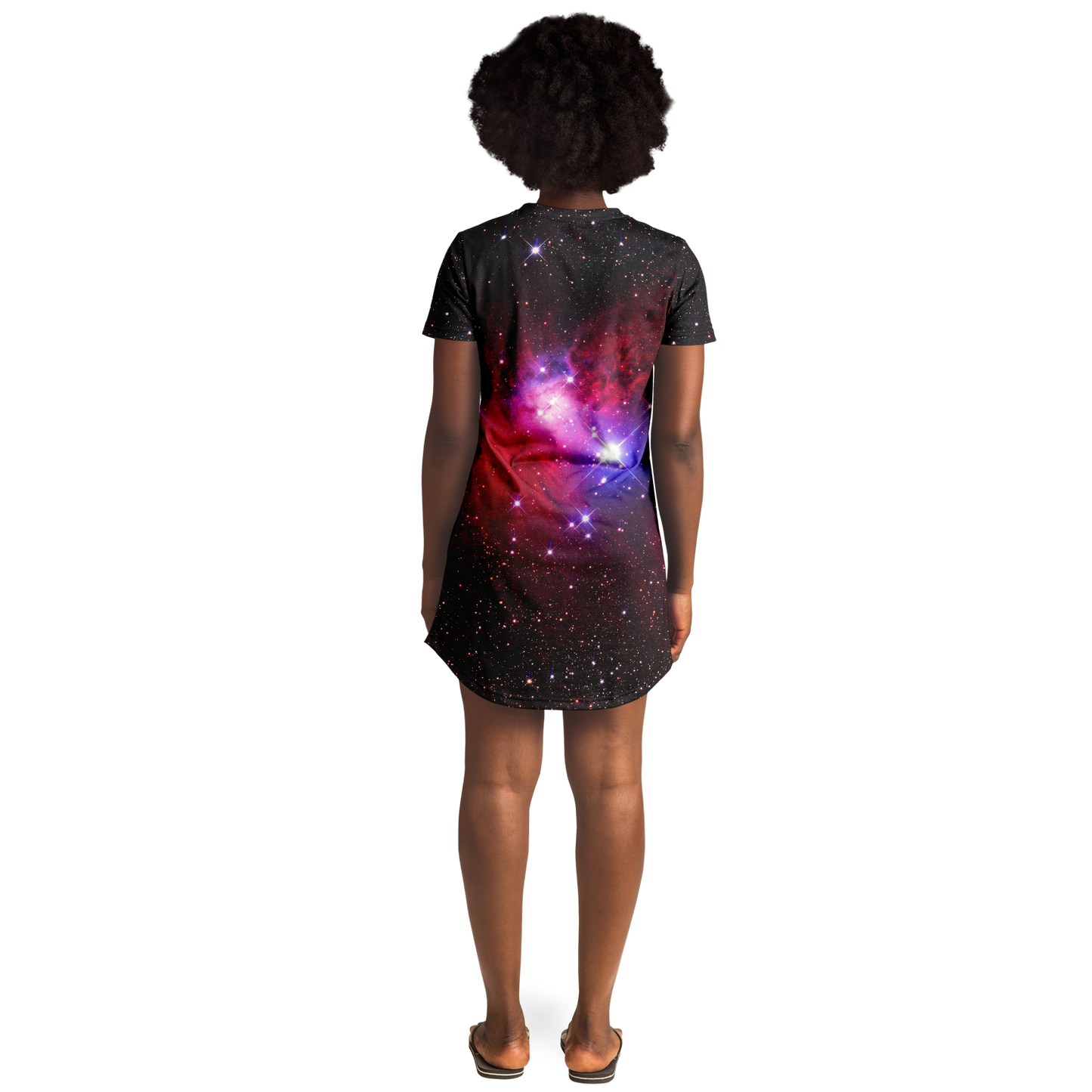 GALAXY SPARKLE T-SHIRT DRESS