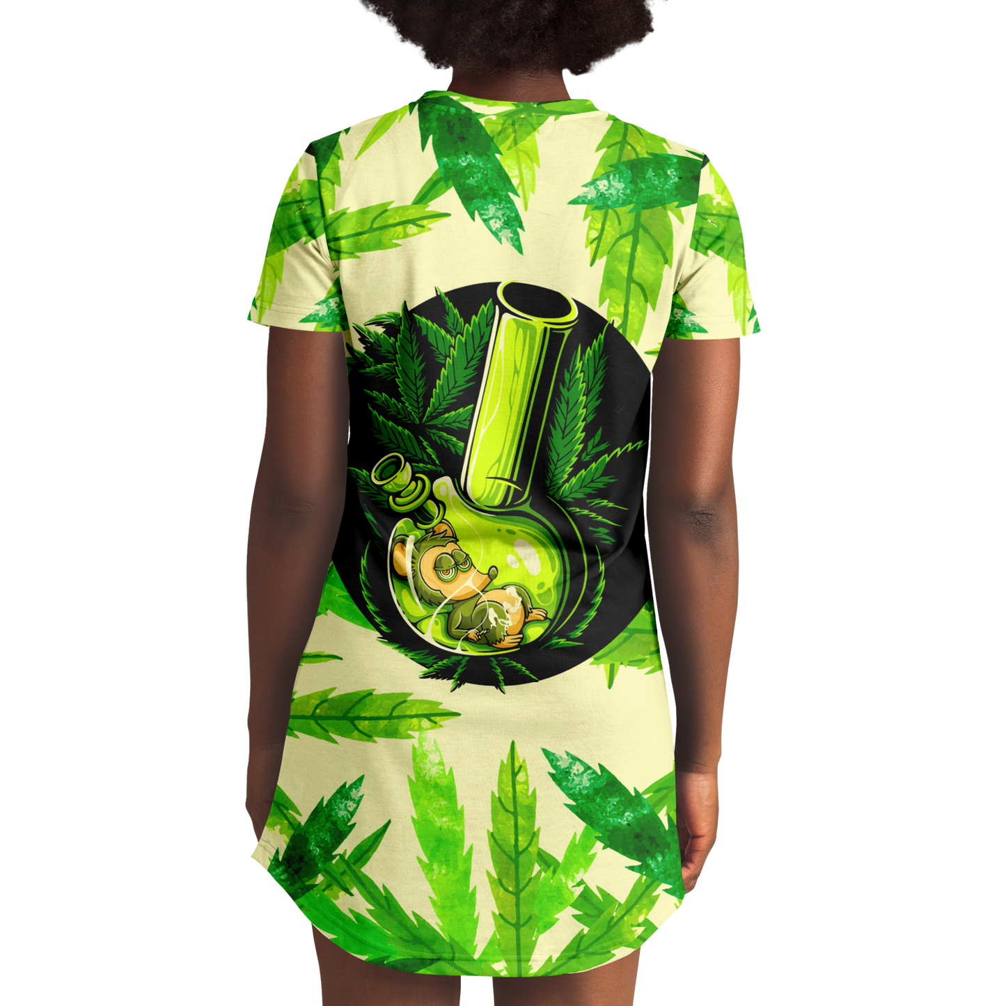 LEAF GARB T-SHIRT DRESS