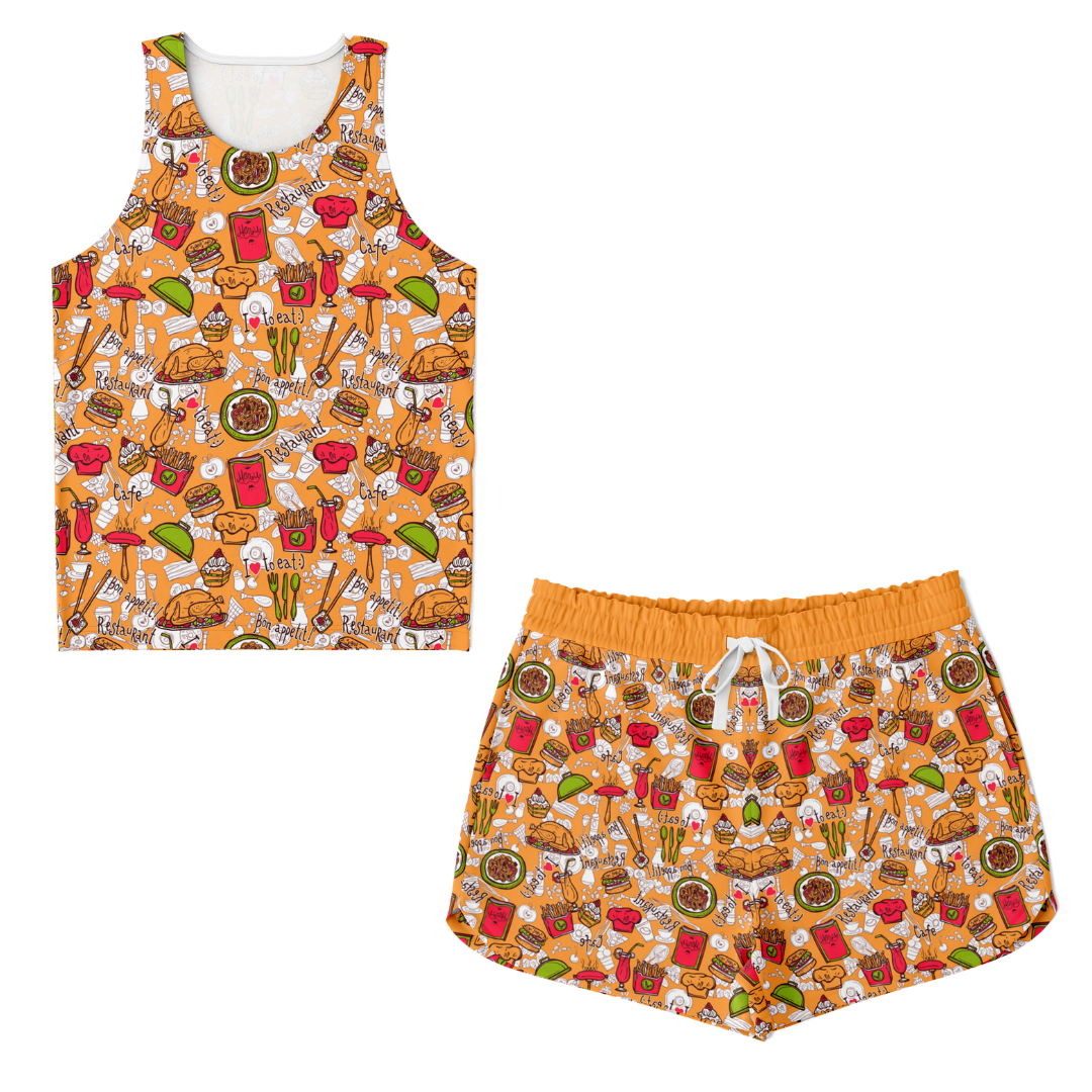 FOODY TANK TOP & SHORT CO-ORD SET