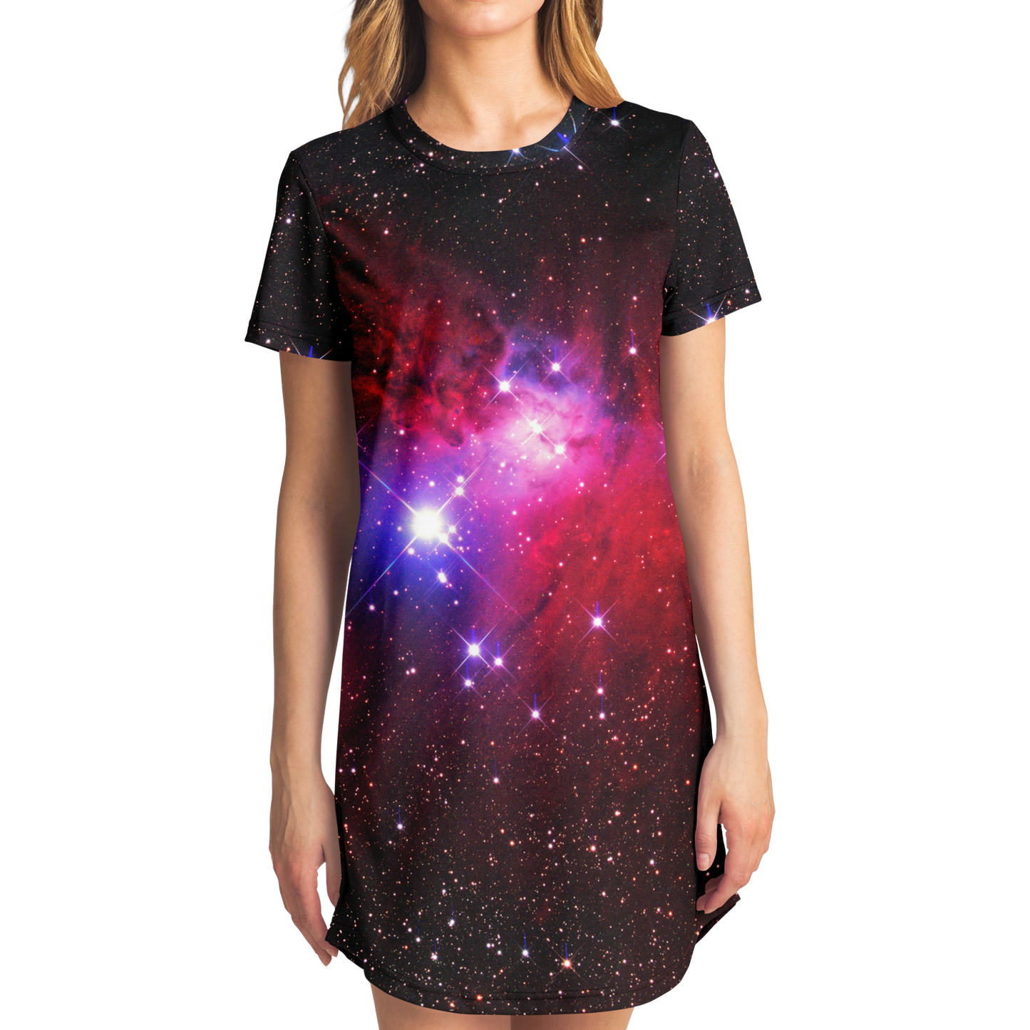 GALAXY SPARKLE T-SHIRT DRESS