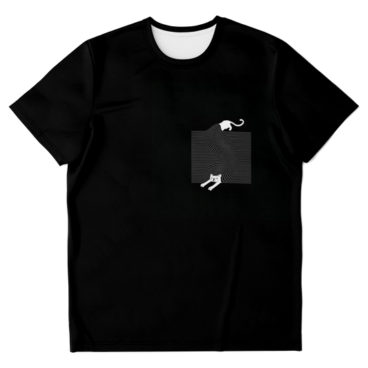 graphic black t-shirt,
black tshirt,
cat print tshirt