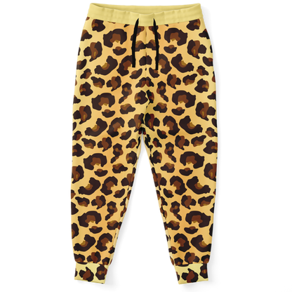 animal print jogger,
Fierce look,
wild look