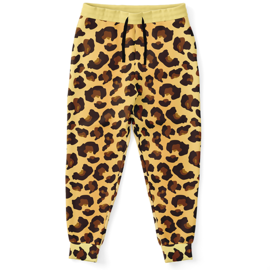 animal print jogger,
Fierce look,
wild look