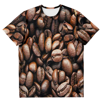 coffee print t-shirt,
BROWN TSHIRT