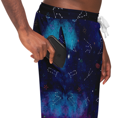  Cosmocharm Joggers for Men – Lifestyle angle capturing movement and cosmic energy