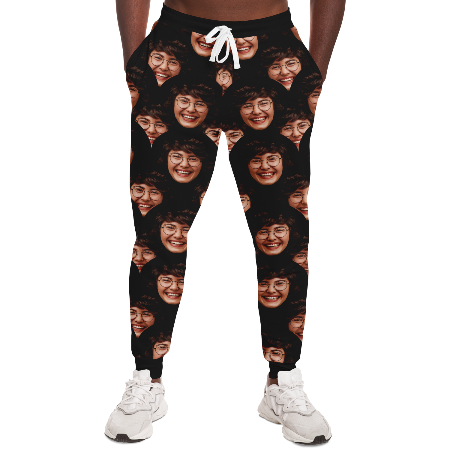  Men’s Custom Joggers – Front fit featuring your own design, artwork, or face for a fun, personal touch