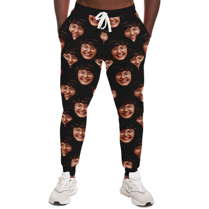  Men’s Custom Joggers – Front fit featuring your own design, artwork, or face for a fun, personal touch