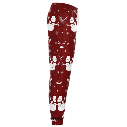 Christmas Frost Joggers –  right side view showing slim fit and design
