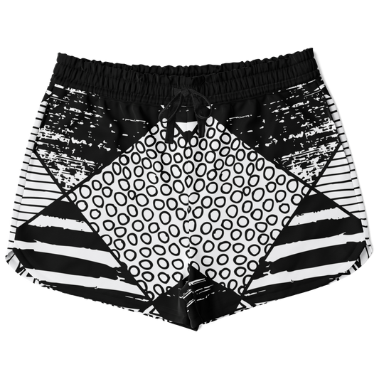 black and white shorts,
graphic shorts,
tailored shorts,
vacation clothes,
vacation wear,
lounge shorts