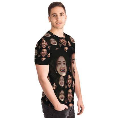 Custom couple faces T-shirt Taufaa