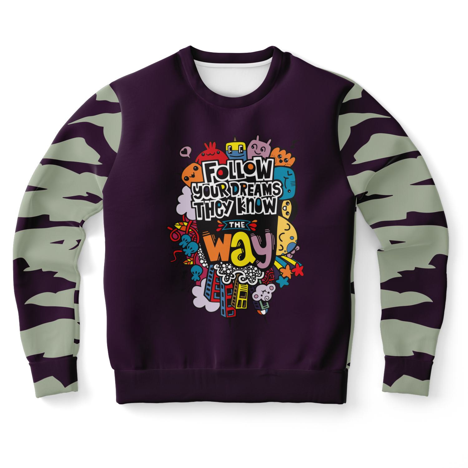 doodle print sweatshirt,
QUOTE PRINT