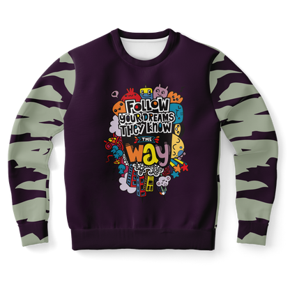 doodle print sweatshirt,
QUOTE PRINT