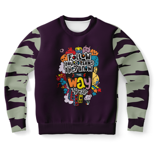 doodle print sweatshirt,
QUOTE PRINT
