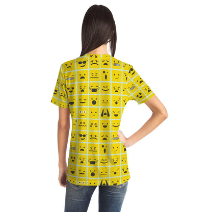 <alt.Emoji Moods Printed T-shirt - Taufaa>