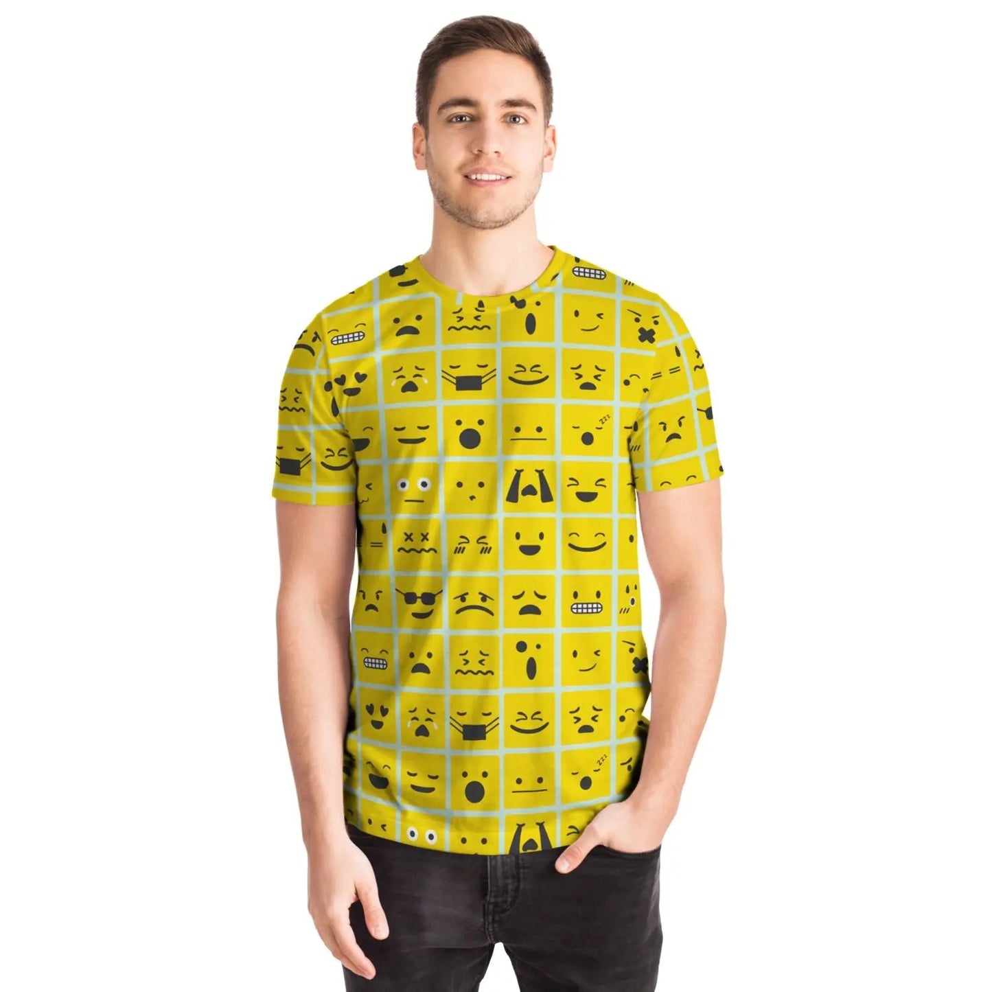 <alt.Emoji Moods Printed T-shirt - Taufaa>