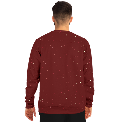 Festive Frost Hoodie – male model back view wearing Christmas hoodie
