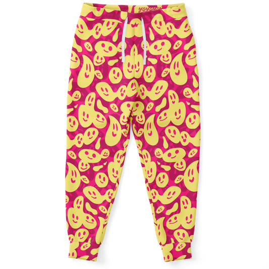 printed jogger,
pink jogger