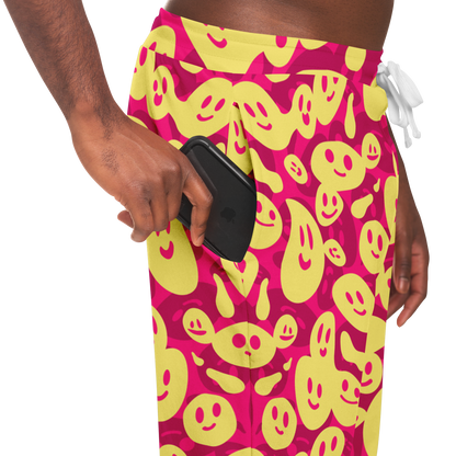 Smiley Loop Joggers – Side view showing convenient pocket design and soft waistband