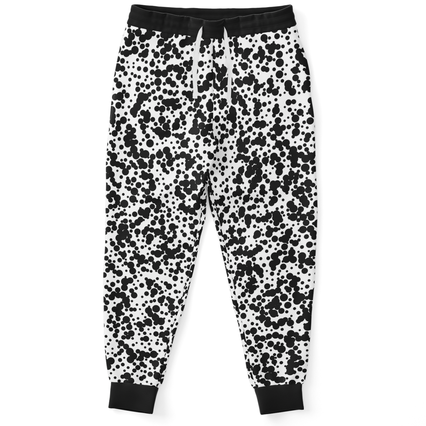 trendy wear,
smart wear,
black and white joggers,
unisex joggers,
printed jogger pants