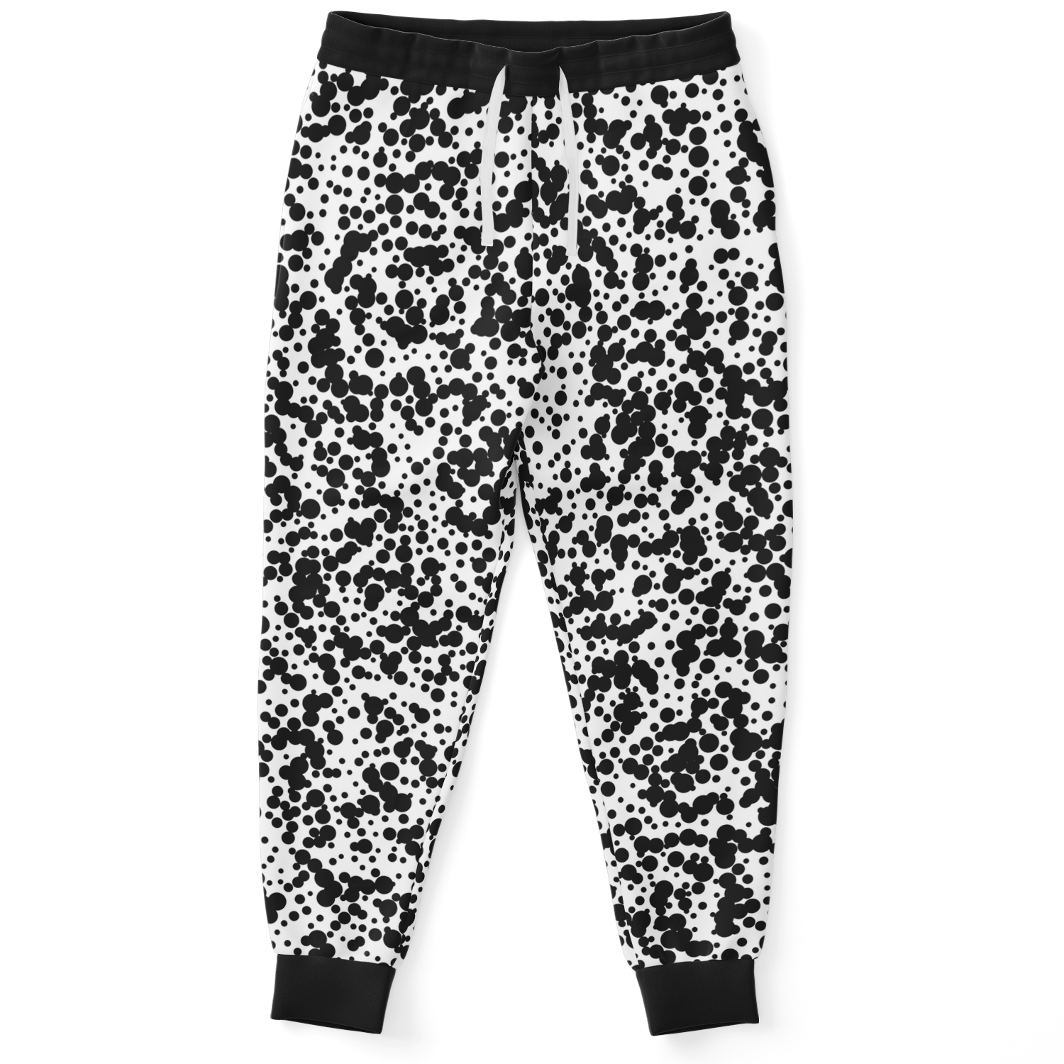 trendy wear,
smart wear,
black and white joggers,
unisex joggers,
printed jogger pants
