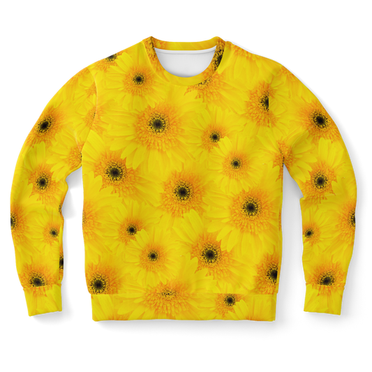 sunflower print sweatshirt,
floral print sweatshirt