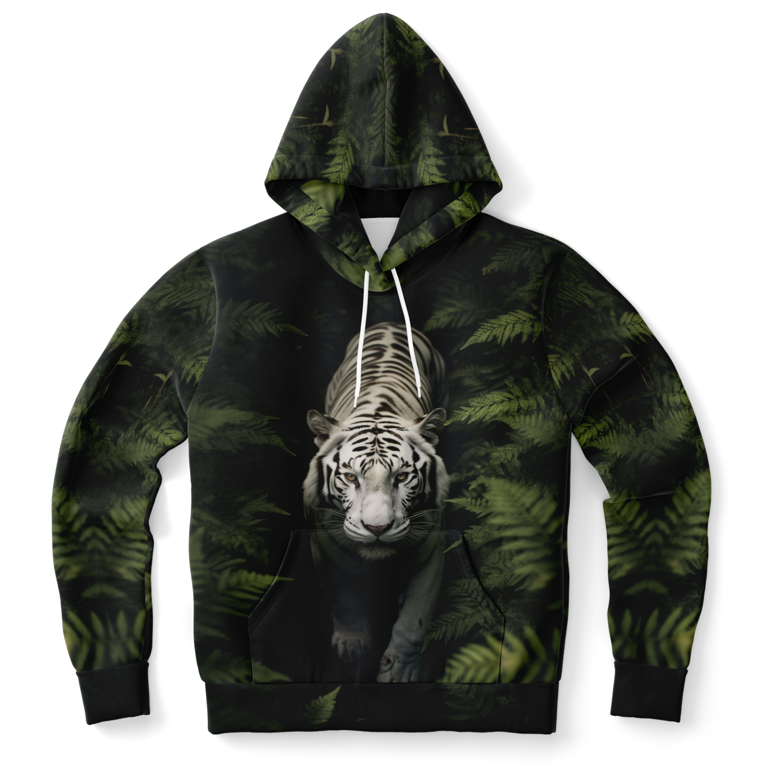 tiger hoodie,
forest hoodie,
black and green hoodie