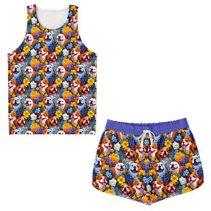 PUPPY LOVE TANK TOP & SHORT CO-ORD SET