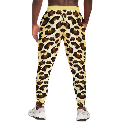 Men’s Zebra Print Joggers – Back angle highlighting a relaxed fit and bold zebra stripes