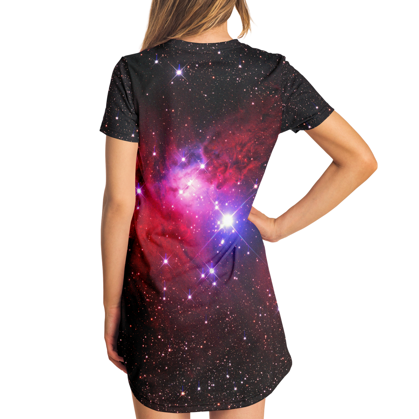 GALAXY SPARKLE T-SHIRT DRESS