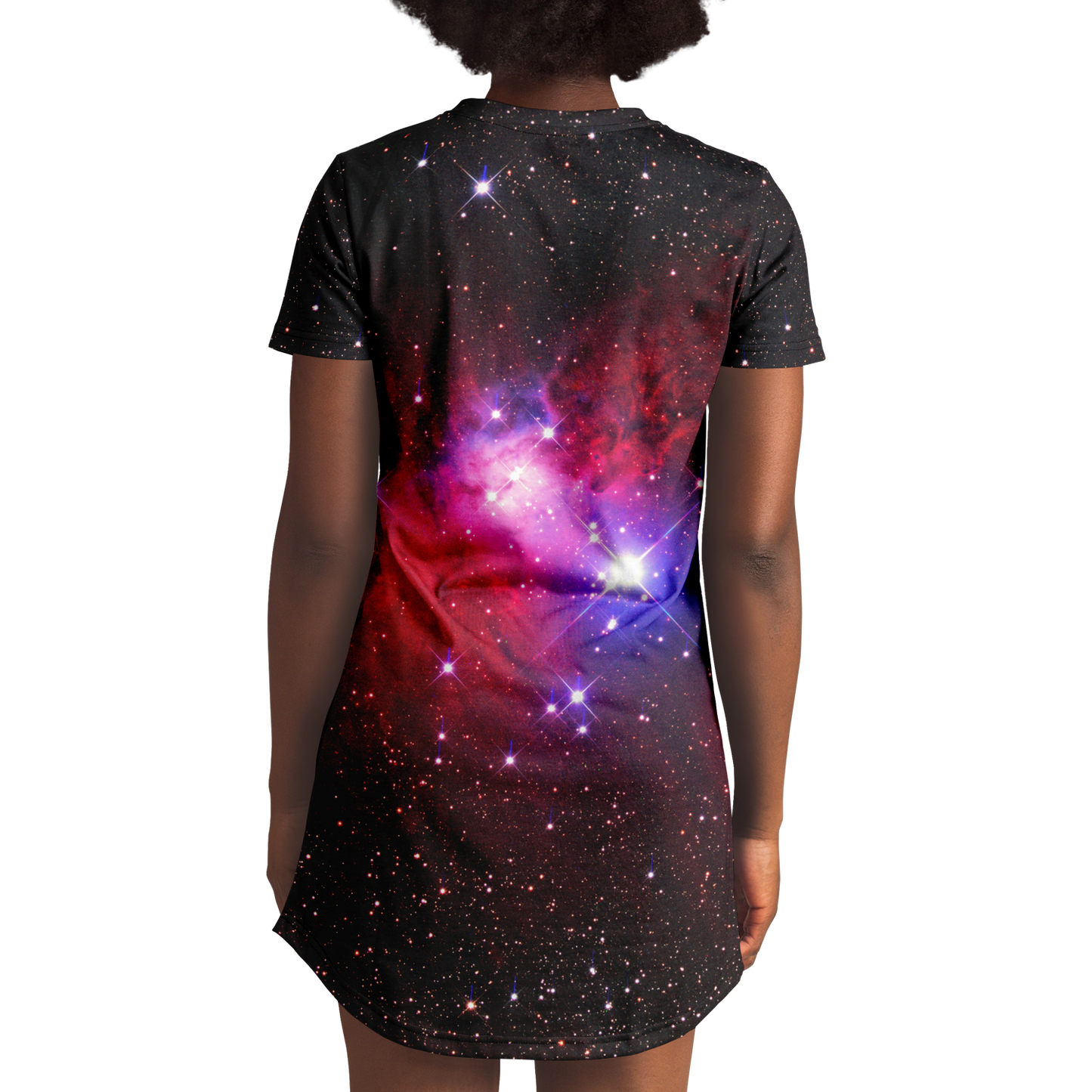 GALAXY SPARKLE T-SHIRT DRESS