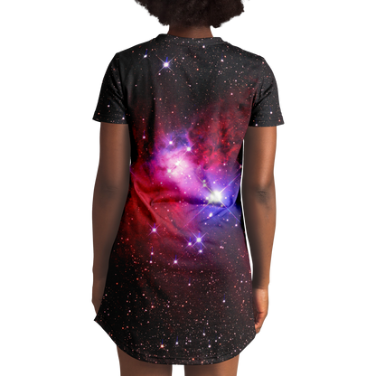 GALAXY SPARKLE T-SHIRT DRESS