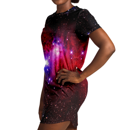 GALAXY SPARKLE T-SHIRT DRESS