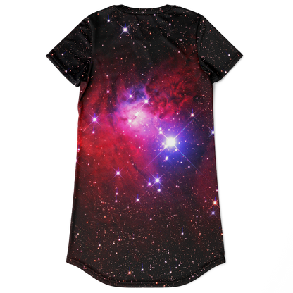 GALAXY SPARKLE T-SHIRT DRESS