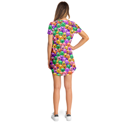 EMOJI ALL DAY T-SHIRT DRESS Taufaa