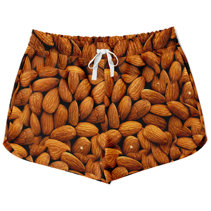  Almond Flex Shorts front view with almond pattern design