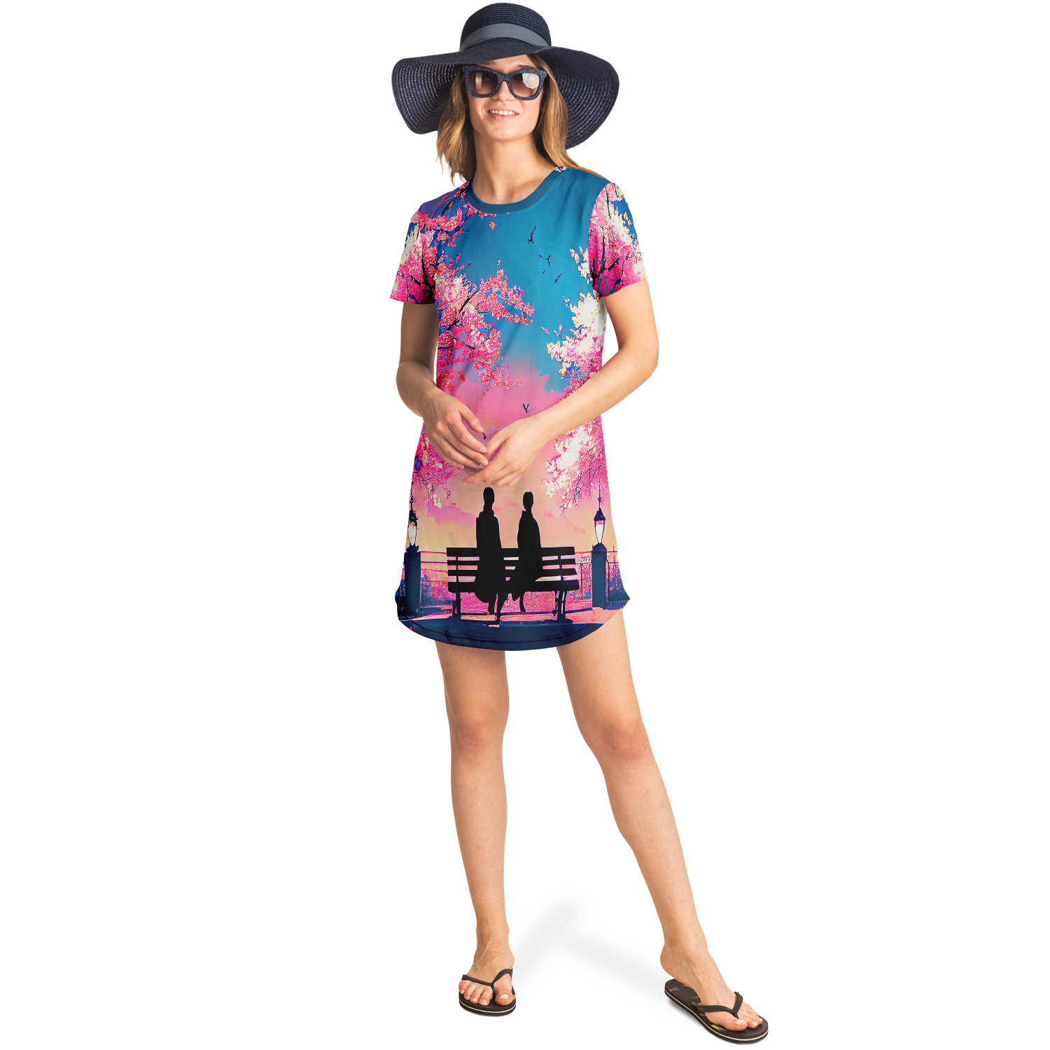 Blossom Bliss T-shirt Dress Taufaa