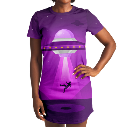 Starlit Spaceship T-Shirt Dress