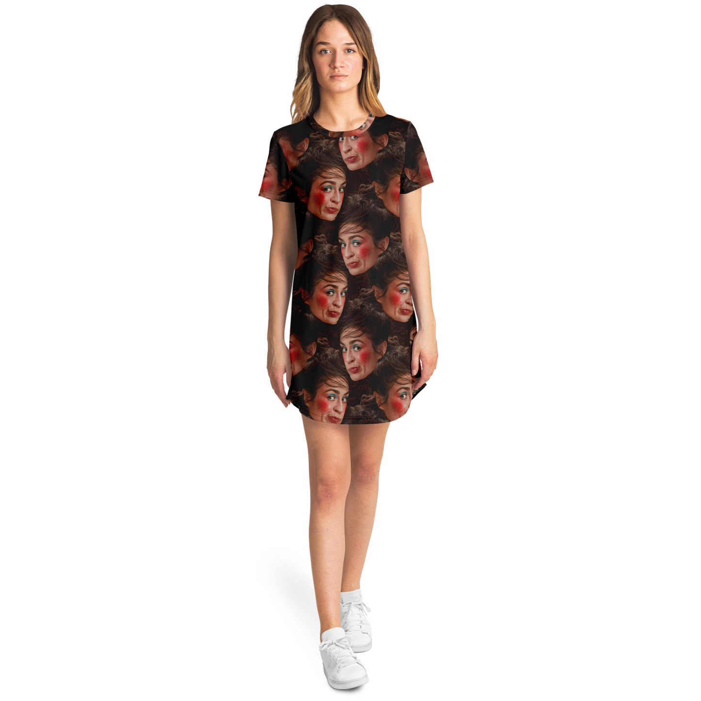 BEAUTY CUSTOM FACE T-SHIRT DRESS Taufaa