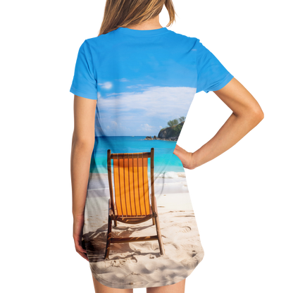 BEACHSIDE BLISS T-SHIRT DRESS