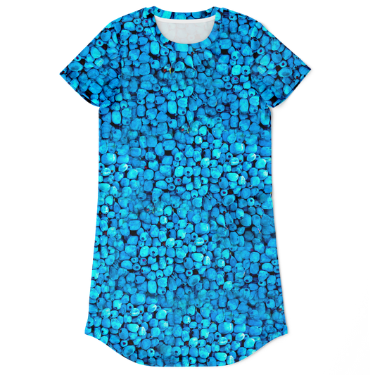 Blueberry Bloom T-shirt Dress Taufaa