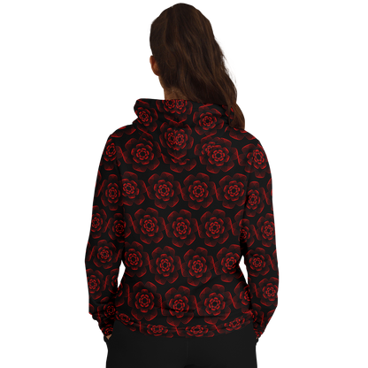 <alt.Ruby Red Rose Hoodie - Taufaa>