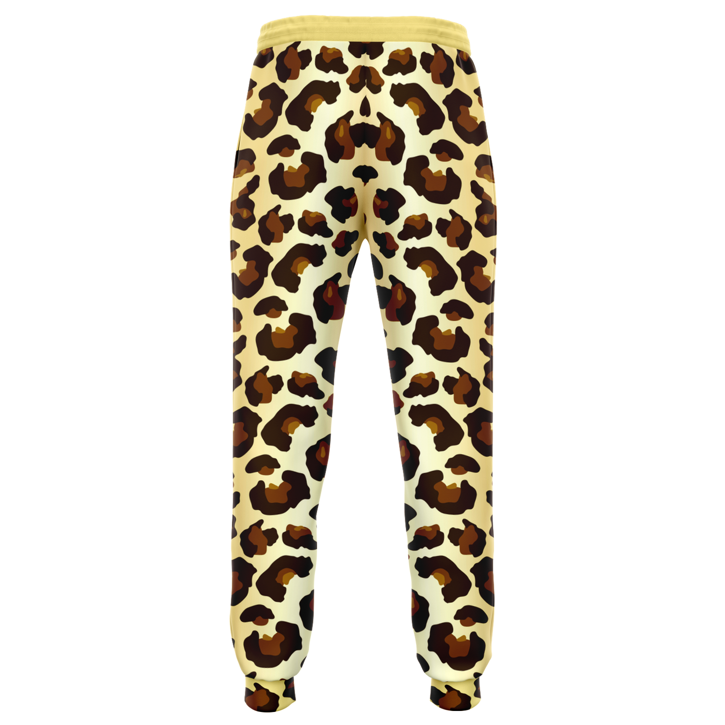  Cheetah Print Joggers – Back view showing consistent cheetah pattern and relaxed fit