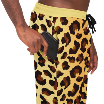 Cheetah Print Joggers – Pocket close-up showing secure storage and vibrant pattern