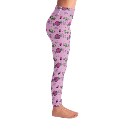 Cosmic Crush Leggings – Right profile view with a fun and youthful outer space vib
