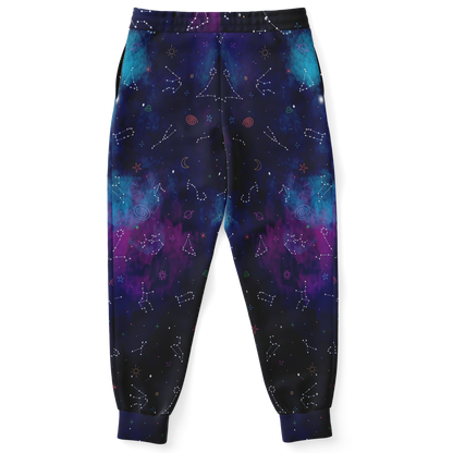  Cosmocharm Joggers – Back view showcasing the dreamy celestial design