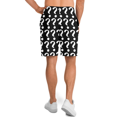  Back view of Custom Print Shorts modeled with full custom-print zone