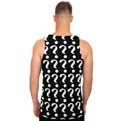 Back view of man wearing Custom Print Tank Top designed for personalized artwork or images