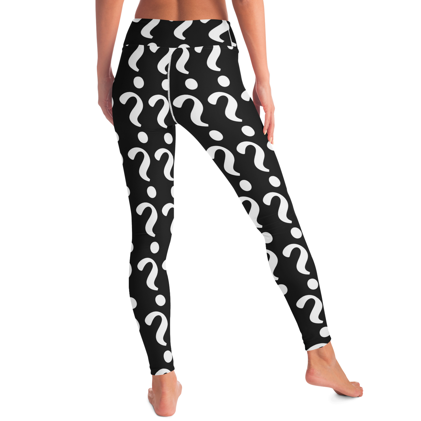  Custom Vibe Leggings – Back angled view showing how your custom print will wrap naturally on the fabric