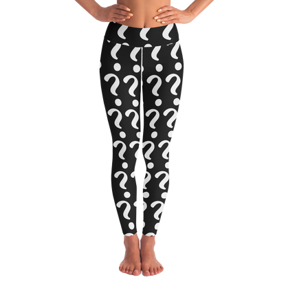 Custom Vibe Leggings – Front view featuring customizable design space, perfect for your personal artwork or message