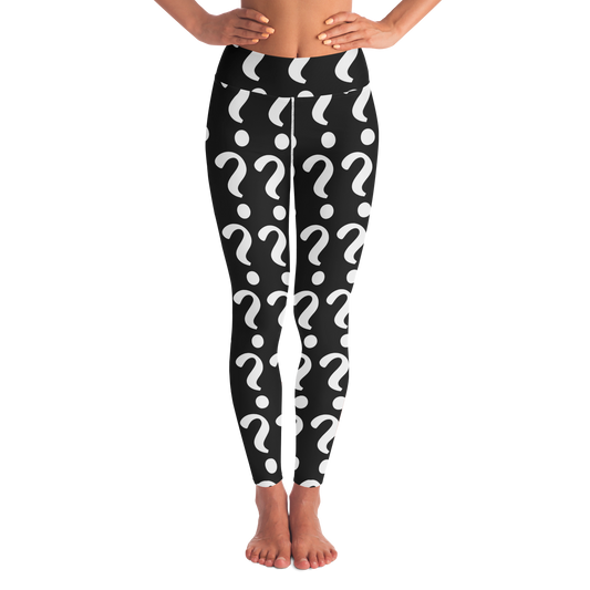 Custom Vibe Leggings – Front view featuring customizable design space, perfect for your personal artwork or message